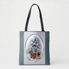 Bolsa Tote Natal do Shar-Pei chinês