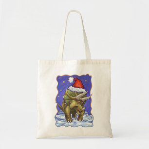 Bolsa Tote Natal do Triceratops