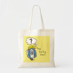 Bolsa Tote Natal engraçado cristão carneirinho cartoon fofo