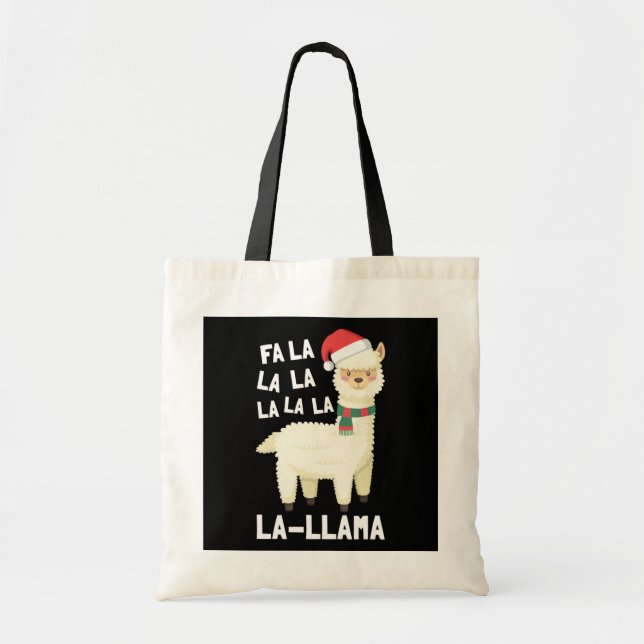 Bolsa Tote Natal Fa La Llama Essential (Frente)