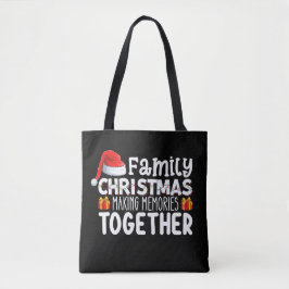 Bolsa Tote Natal Familiar Criando Memórias Juntos Férias