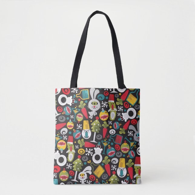 Bolsa Tote Natal feio e Feliz ano novo (Frente)