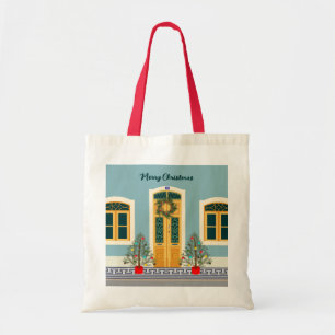 Bolsa Tote Natal Férias Casa Festiva Portuguesa