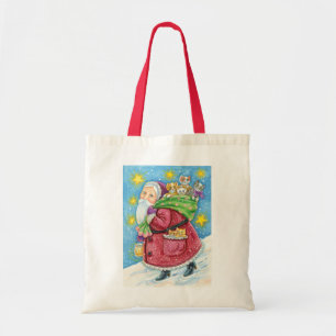 Bolsa Tote Natal fofo, Papai Noel com Gatinhos e Gatos!