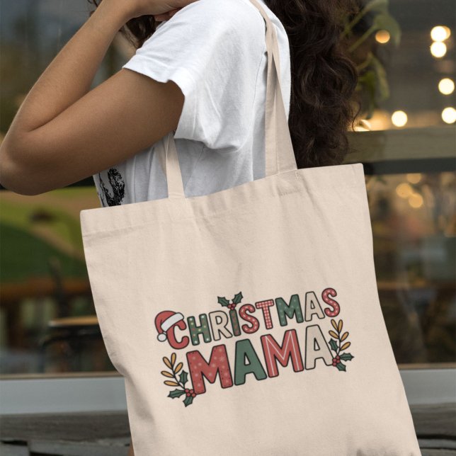 Bolsa Tote Natal Mamãe (Criador carregado)