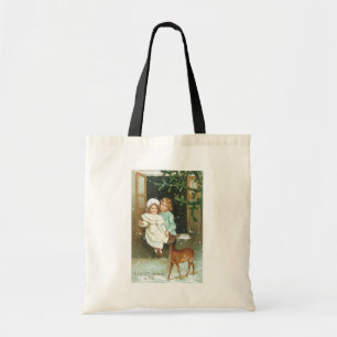 Bolsa Tote Natal, meninas, cervos