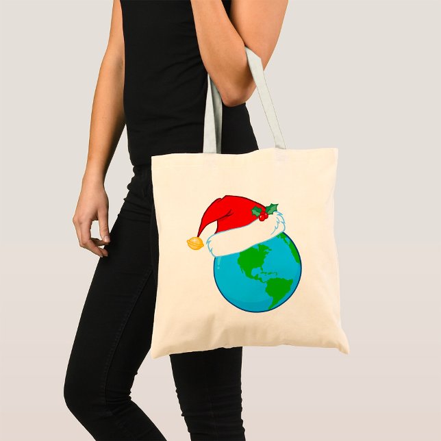 Bolsa Tote Natal mundial (Criador carregado)
