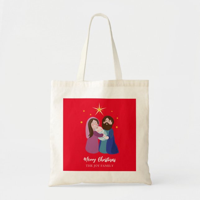 Bolsa Tote Natal Natividade (Frente)