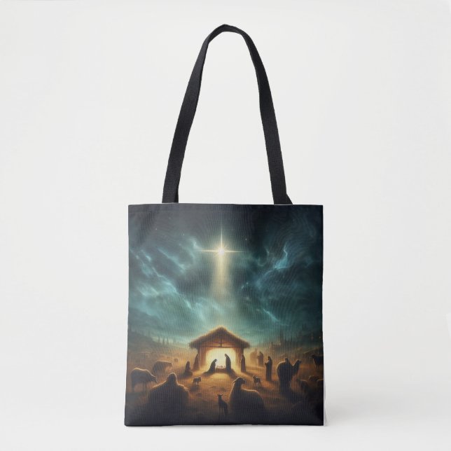 Bolsa Tote Natal/Natividade/Jesus (Frente)