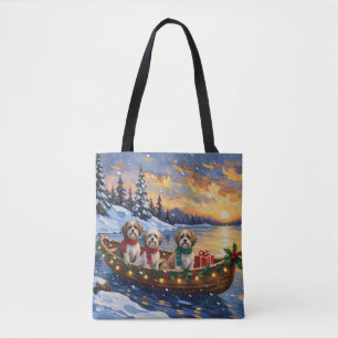 Bolsa Tote Natal no Barco do Malti Tzu