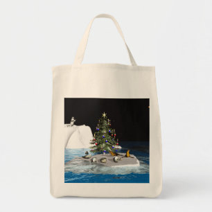 Bolsa Tote Natal No Polo Norte