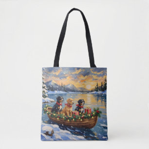 Bolsa Tote Natal Papillon no Barco de Férias