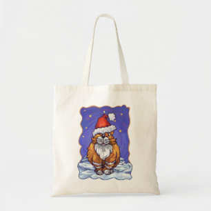 Bolsa Tote Natal para Ginger Cat
