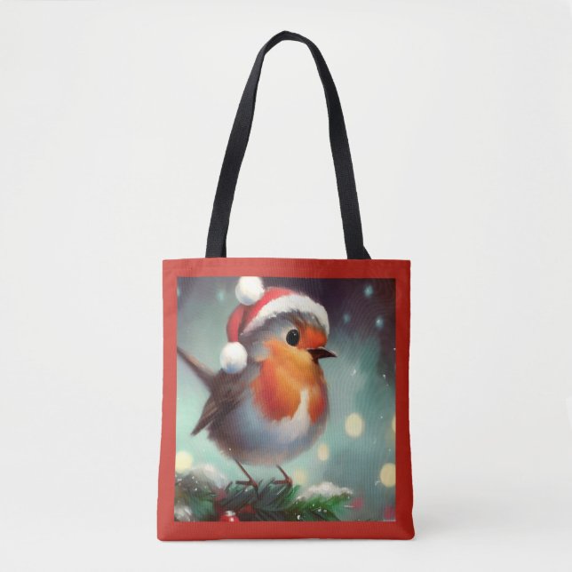 Bolsa Tote Natal Robin 2 (Frente)