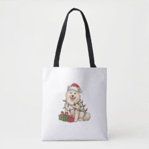 Bolsa Tote Natal Samoyed Dog Samoyed Hat