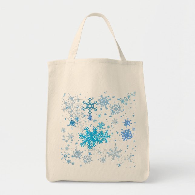Bolsa Tote Natal Snowfall (Frente)