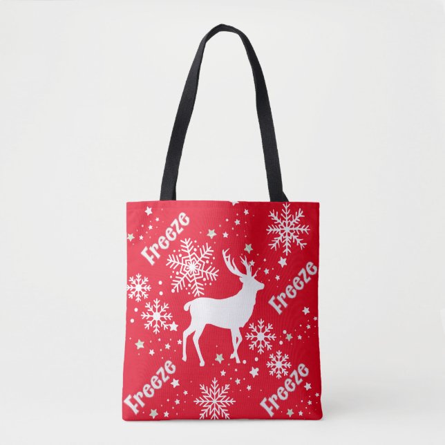 Bolsa Tote Natal Vermelho (Frente)