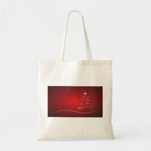 Bolsa Tote Natal Vermelho Natal Árvore Feliz Natal