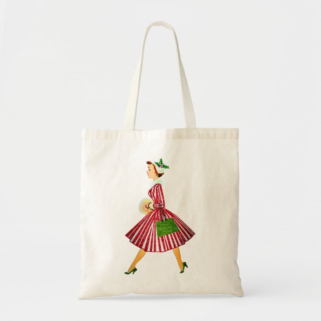 Bolsa Tote natal vintage (Frente)