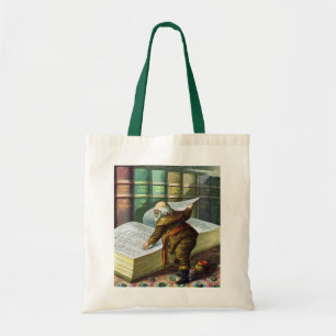 Bolsa Tote Natal vintage, lista agradável impertinente de
