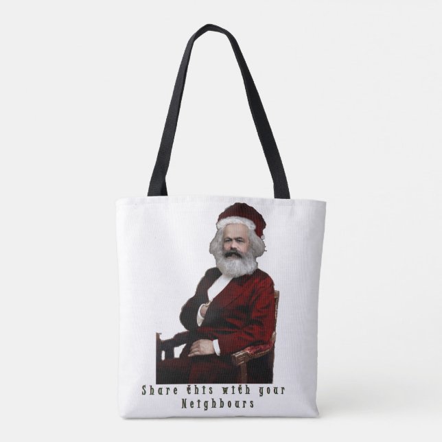 Bolsa Tote NatalKarl MarXmas (Verso)
