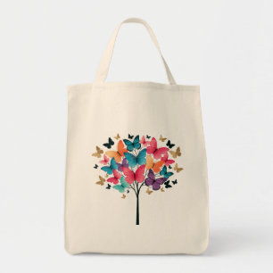 Bolsa Tote Nature Caprichosa Borboleta Árvore da Vida