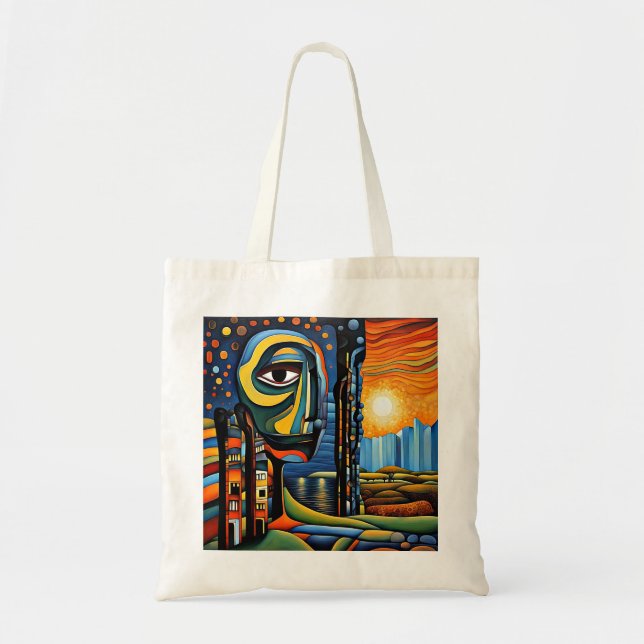 Bolsa Tote Nature exibindo sua tristeza (Frente)