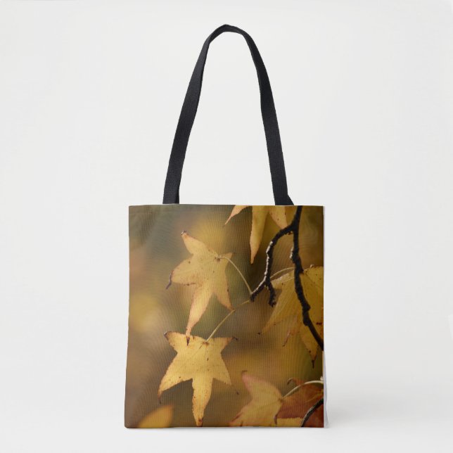 Bolsa Tote Nature’s Golden Light Botanical Photo Art Birthday (Frente)