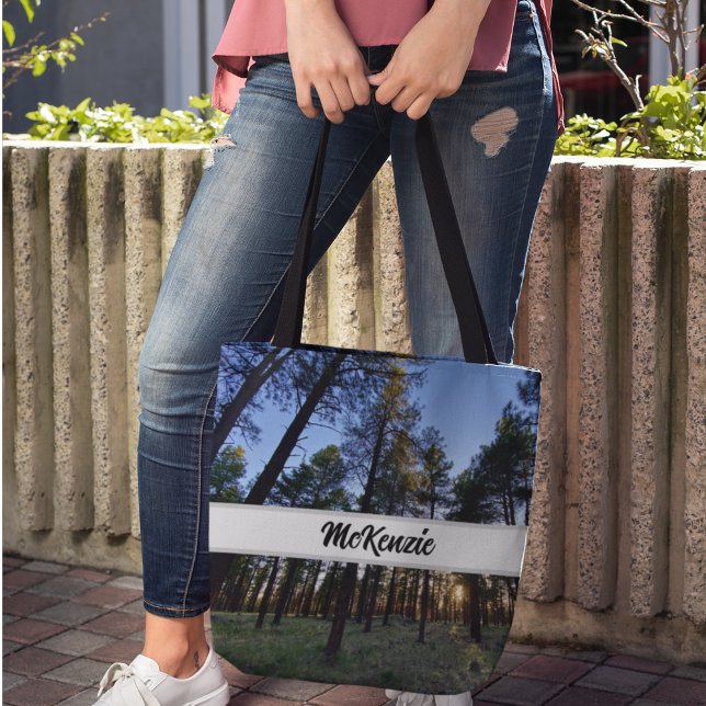 Bolsa Tote Natureza Cena Sunset Floresta do Kaibab Personaliz (Criador carregado)