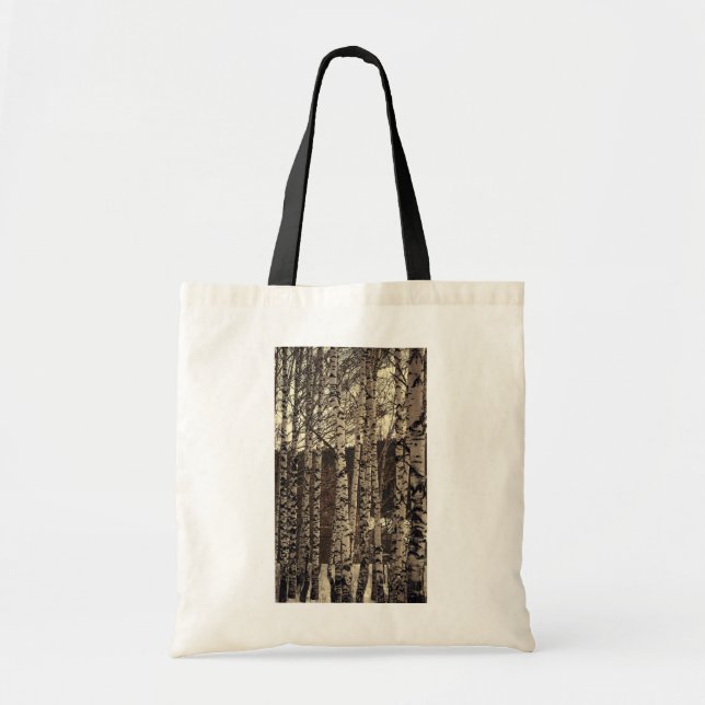 Bolsa Tote Natureza da Floresta de Birch (Frente)