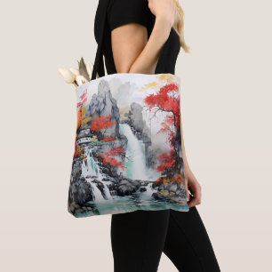 Bolsa Tote Natureza da paisagem de queda