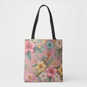 Bolsa Tote Natureza das flores tropicais inspirada