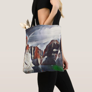 BOLSA TOTE NATUREZA DE ABSTRATO DE CENÁRIOS DE MONTANHA 