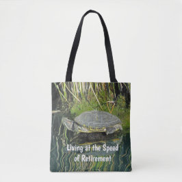 Bolsa Tote Natureza de Reflexão Fotográfica da Tartaruga de A