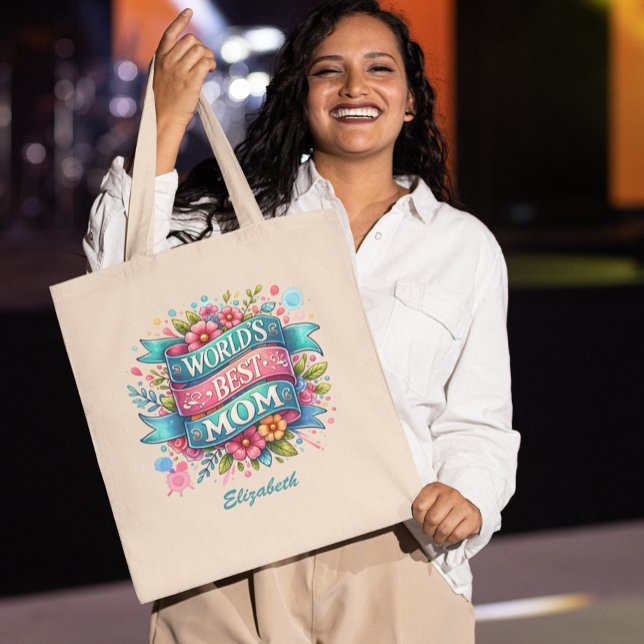 Bolsa Tote Natureza do dia de as mães Amplia Personalizada Fl (Criador carregado)