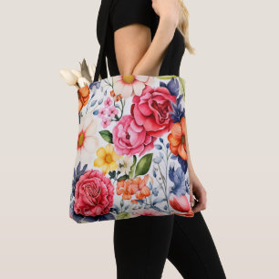 Bolsa Tote Natureza Flores Cores
