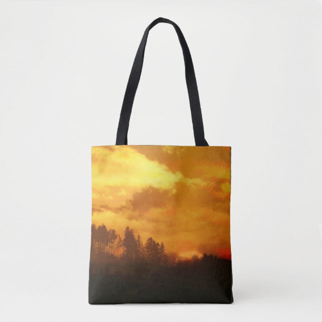 BOLSA TOTE NATUREZA MANHÃ NASCER DO SOL  (Frente)