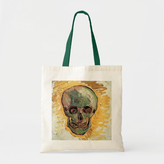Bolsa Tote Natureza Morta Crânio por Vincent van Gogh (Frente)
