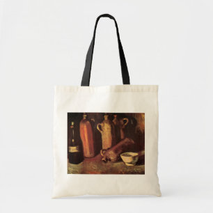 Bolsa Tote Natureza Morta de 4 Garrafas de Pedra por Vincent 