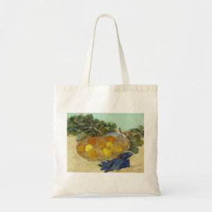 Bolsa Tote Natureza Morta de Laranjas Limões Luvas Azuis de V