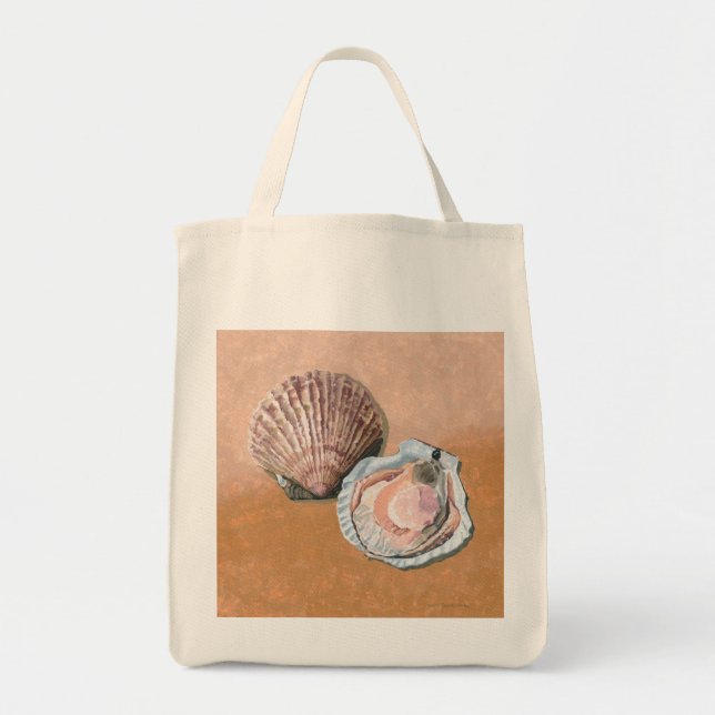 Bolsa Tote Natureza Morta de Vieiras (Frente)