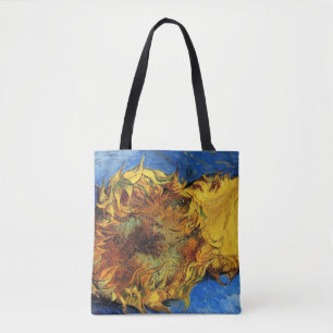 Bolsa Tote Natureza Morta Dois Girassóis Cortados por Vincent