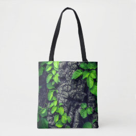 Bolsa Tote Natureza rústica da vinha e da árvore de banheira
