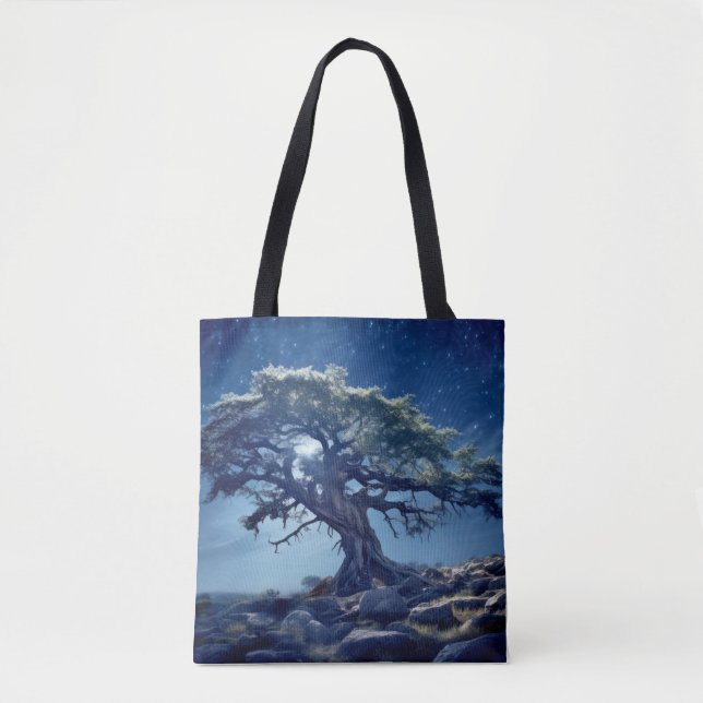 Bolsa Tote Natureza Tranquila Da Vida Em Árvore (Frente)