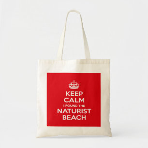 Bolsa Tote Naturista, Fique Calmo Que Encontrei A Praia Natur
