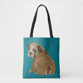 Bolsa Tote Naughn English Bulldog Puppy