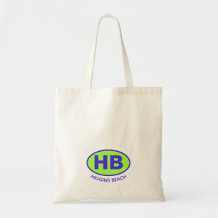 Bolsa Tote Náutico Higgins Beach Duas Letra Oval Blue Green