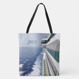Bolsa Tote Náutico Monogrammed dos balcões do lado de porto