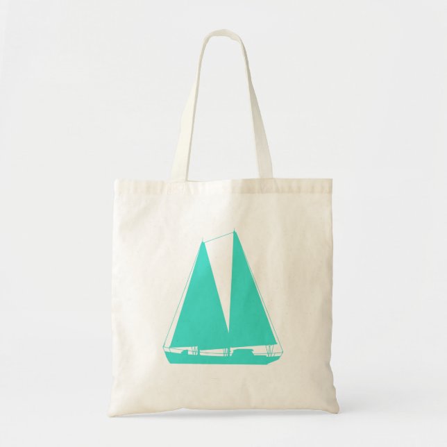 Bolsa Tote Náutico Turquesa (Frente)