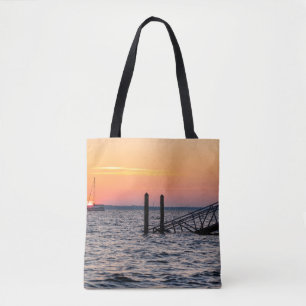 Bolsa Tote Navarre Florida Papais noeis Rosa Sunrise